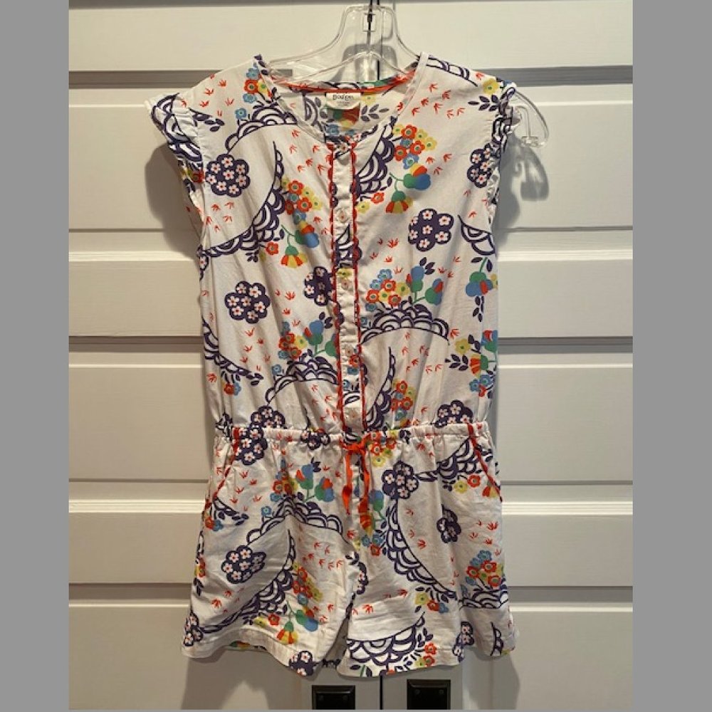 Mini Boden Girls' Patterned Romper